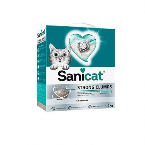 Arena para gatos sanicat strong clumps 7 KG