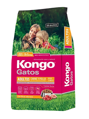 Kongo - Alimento Gato Adulto Carne y Pollo 8 KG