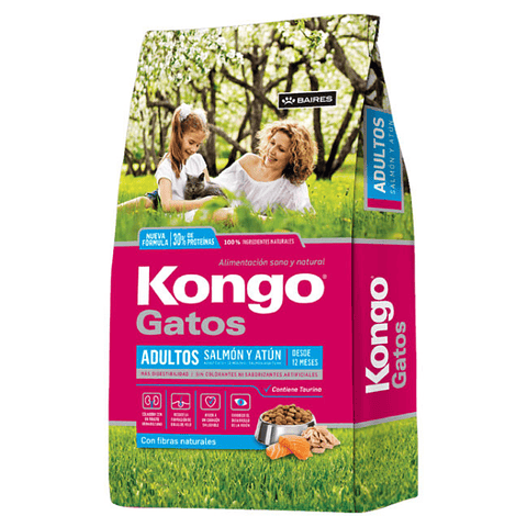 Kongo - Alimento Gato Adulto Salmón y Atún 8kg