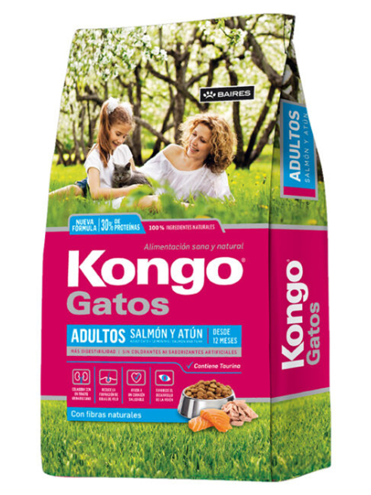 Kongo - Alimento Gato Adulto Salmón y Atún 8kg 1