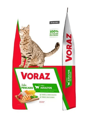 VORAZ GATO ADULTO SABOR PESCADO 10 KG