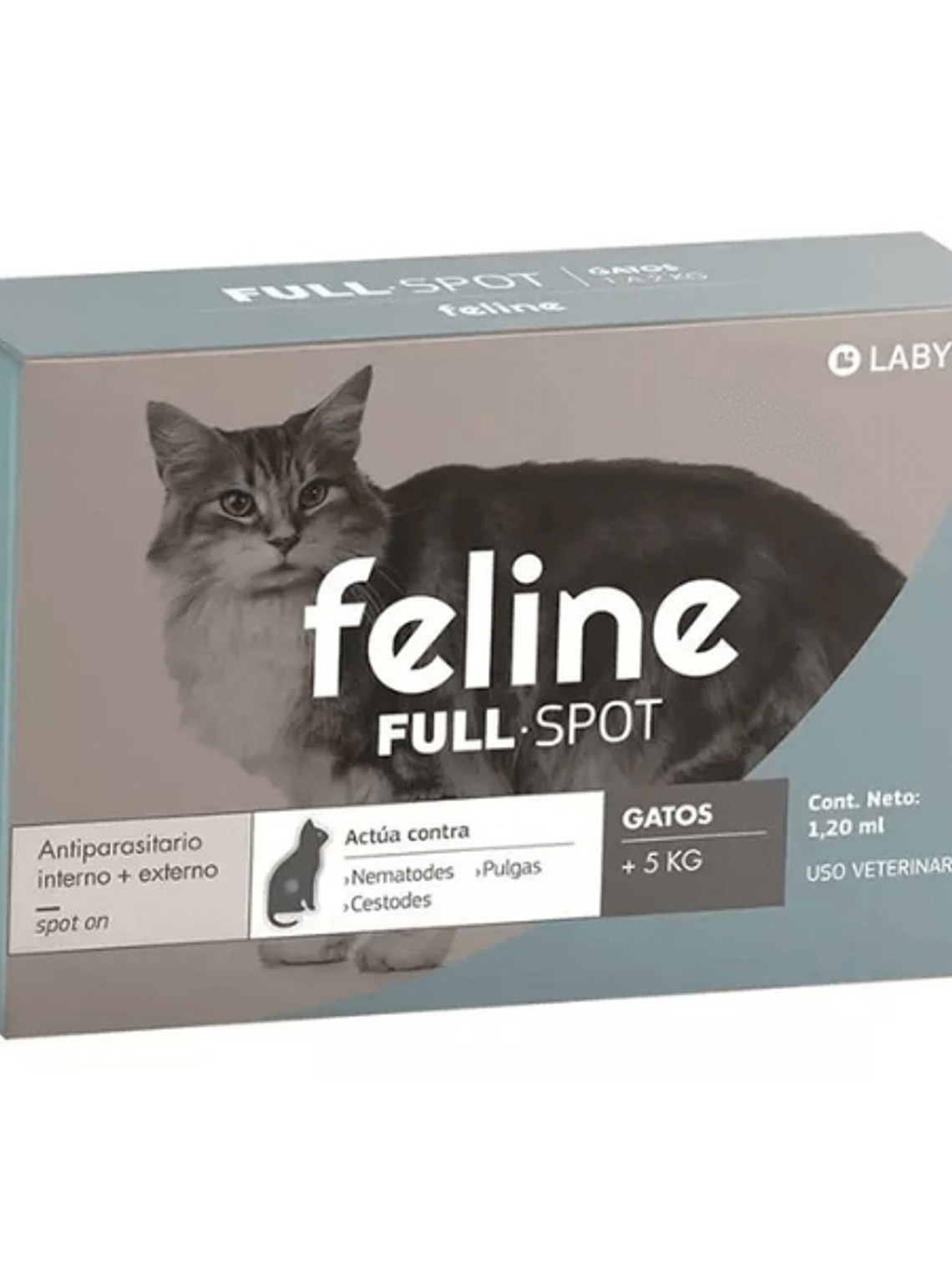 ANTIPARASITARIO INTERNO + EXTERNO FELINE LABYES FULL  +  5 kg 1