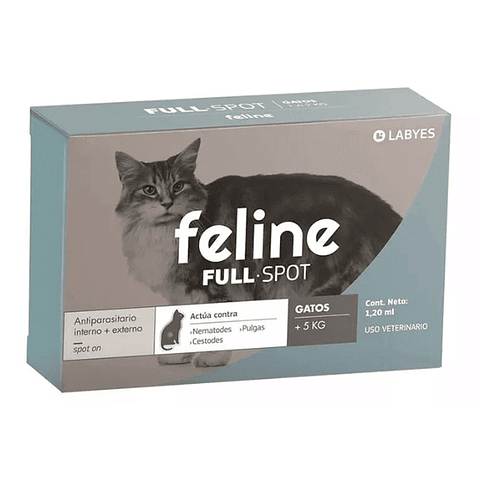 ANTIPARASITARIO INTERNO + EXTERNO FELINE LABYES FULL  +  5 kg