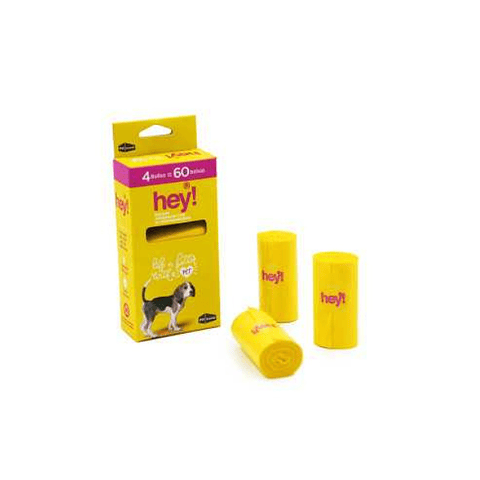 HEY CAJA 4 ROLLOS DE 15 BOLSAS 33X23 CM