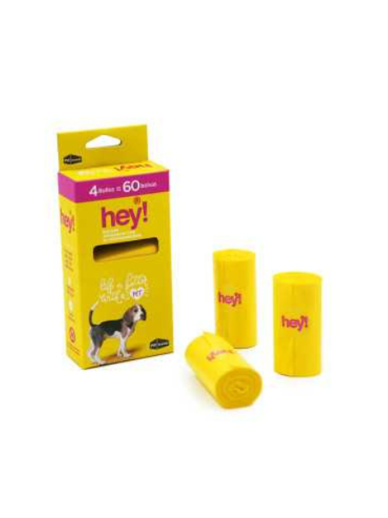 HEY CAJA 4 ROLLOS DE 15 BOLSAS 33X23 CM 1