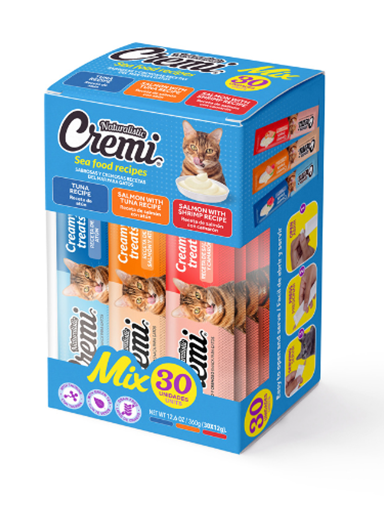 Cremi Gato Box Pescado 30 Sachet 1