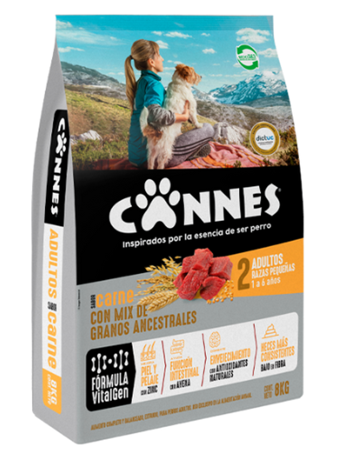 CANNES ADULTO RAZAS PEQUEÑAS CARNE 18 KG 1