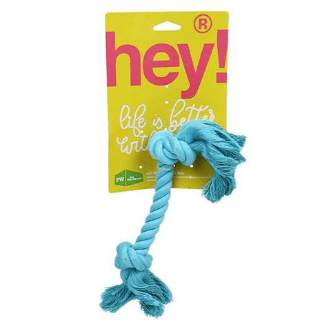 Hey! JUGUETE PERRO CUERDA CELESTE