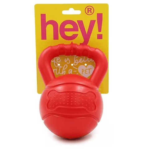 HEY , JUGUETE PESAS GOMA ROJO