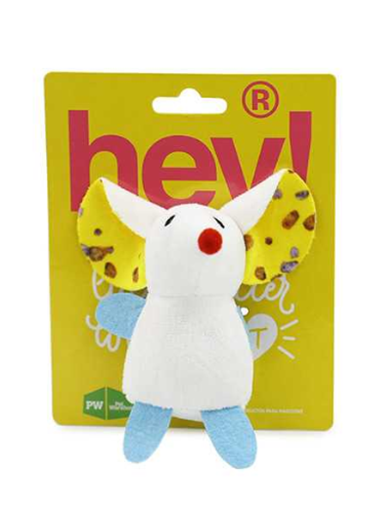 Hey! JUGUETE PARA GATOS RATÓN BLANCO   1