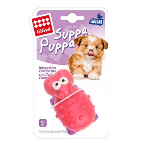 GiGwi JUGUETE CACHORRO SUPPA PUPPA HIPOPOTAMO CON SONIDO