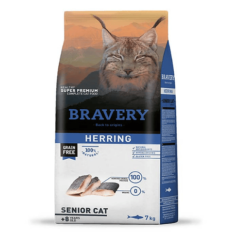 Bravery Gato Senior Herring 7 Kg
