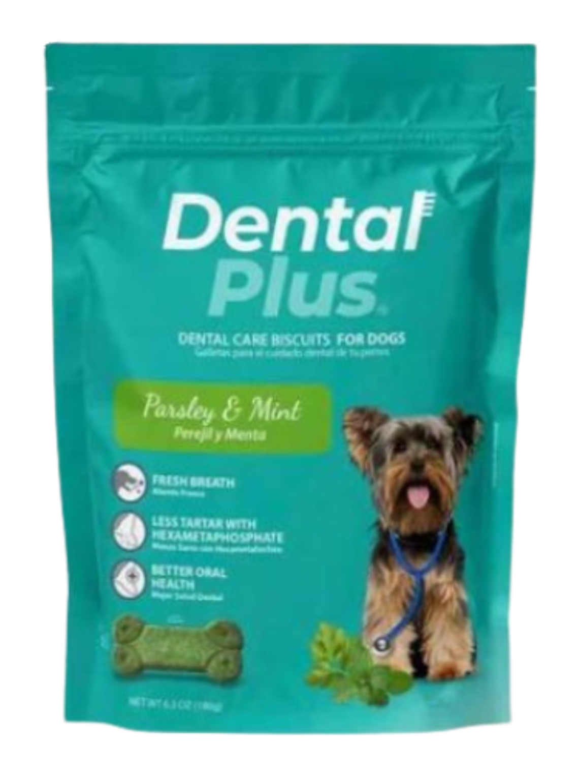 Dental Plus Galletas Perejil y Menta 180 gr 1