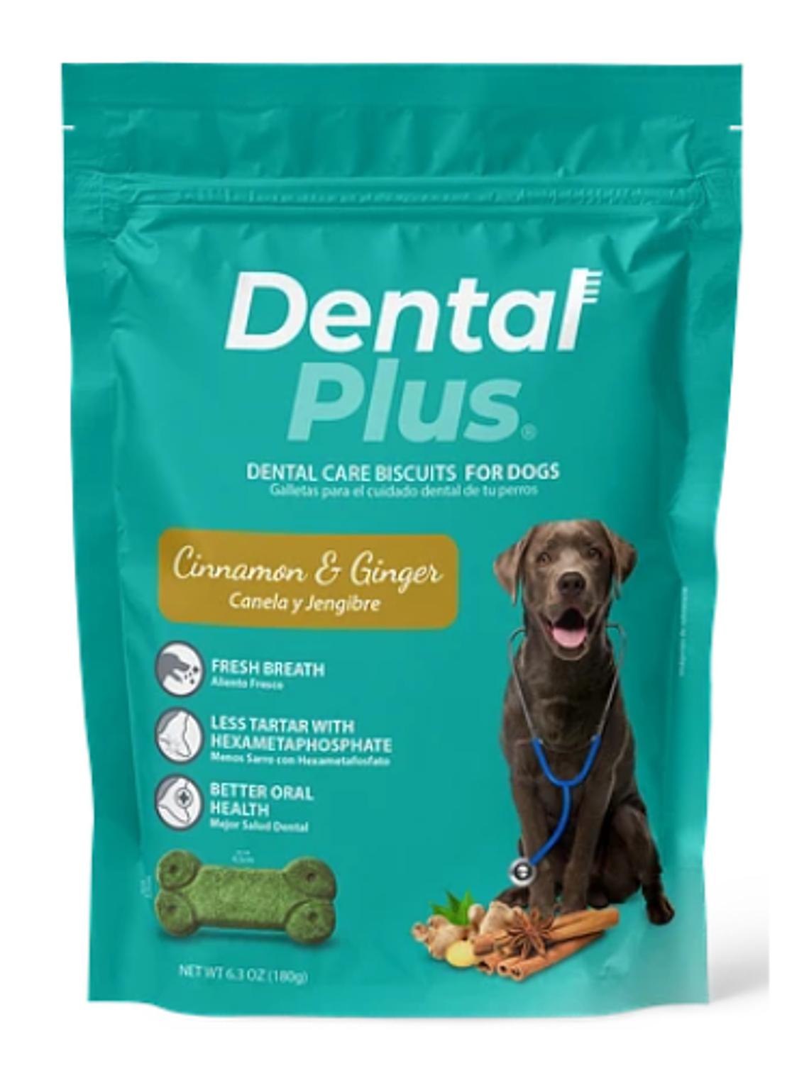 Dental Plus Canela Jengibre 180 grs 1