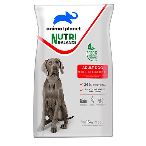 Animal Planet Adulto Razas Medianas y Grandes 20kg