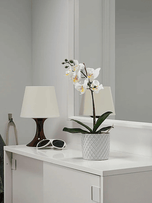 Planta Artificial Orquídea De 28 Cm De Alto