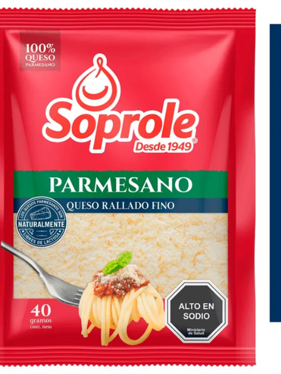 Queso Parmesano Soprole Envasado Rallado 40 g 1