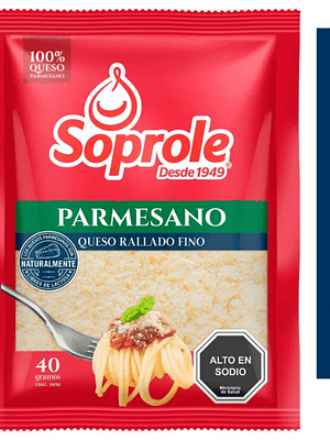 Queso Parmesano Soprole Envasado Rallado 40 g