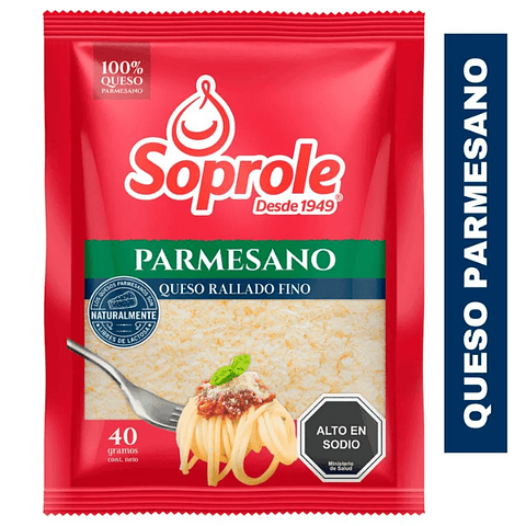 Queso Parmesano Soprole Envasado Rallado 40 g