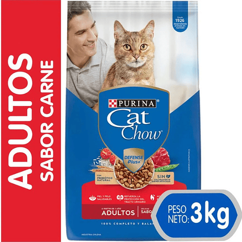 Cat Chow Adulto Carne 3 Kg