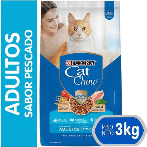 Cat Chow Adulto Pescado 3 Kg 