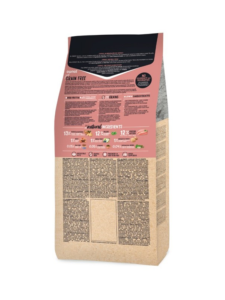 JUST GRAIN FREE ADULT CHICKEN CAT 3 KG 2