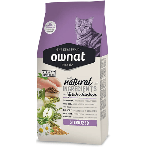 OWNAT CLASSIC STERILIZED CAT 4 KG