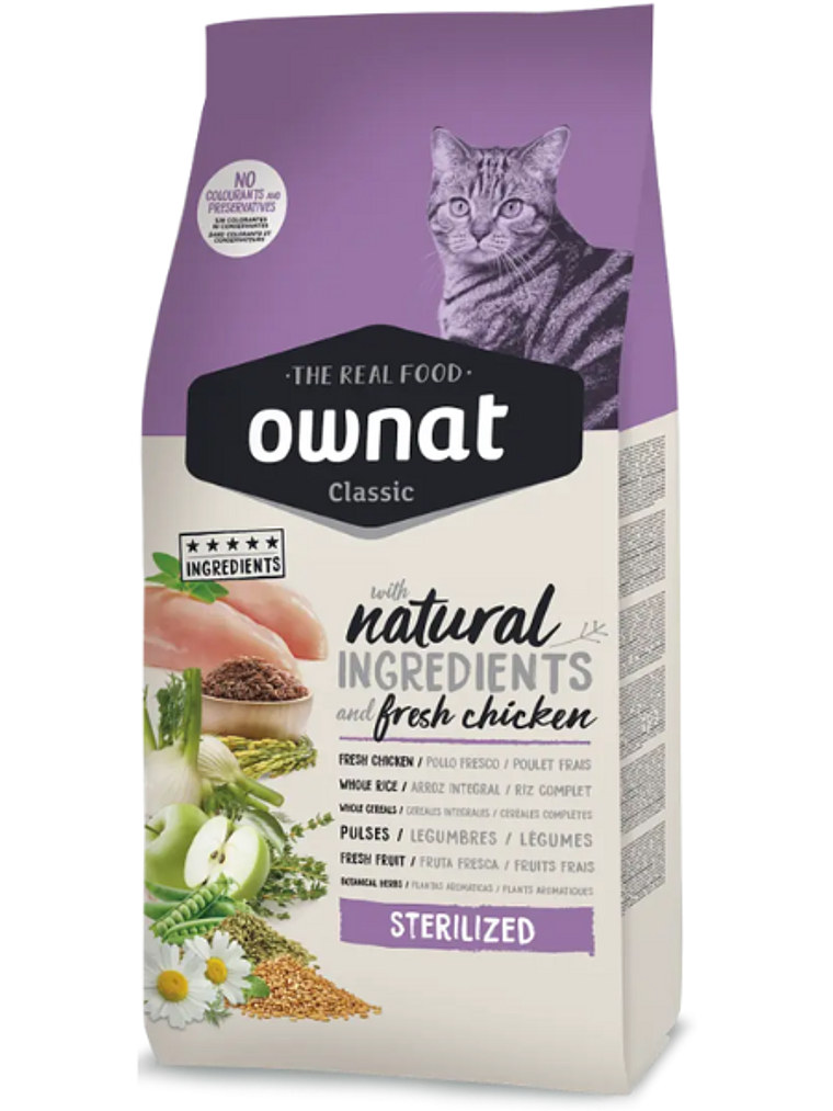 OWNAT CLASSIC STERILIZED CAT 4 KG 1