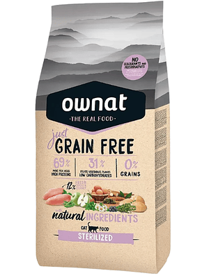 JUST GRAIN FREE STERILIZED CAT 3 KG