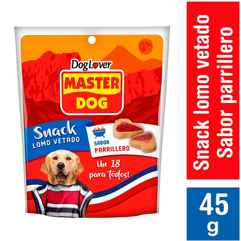 Snack Perro Master Dog Lomo Vetado 45 g