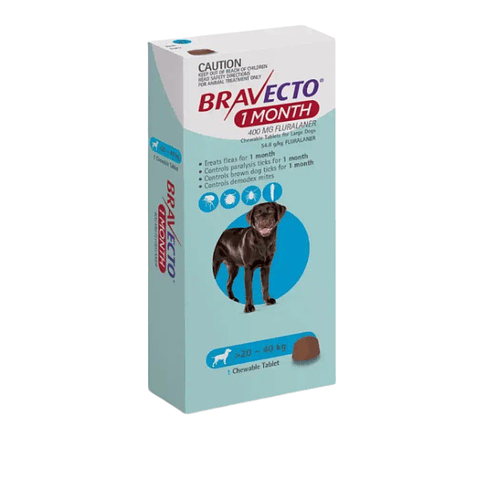 Bravecto Perro 1 Mes 20kg - 40kg