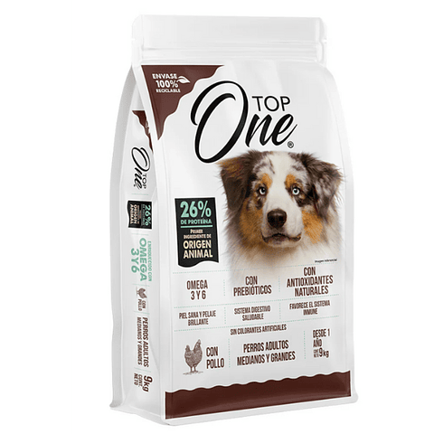 Top One Perro Adulto Medianos y Grandes Pollo 18KG