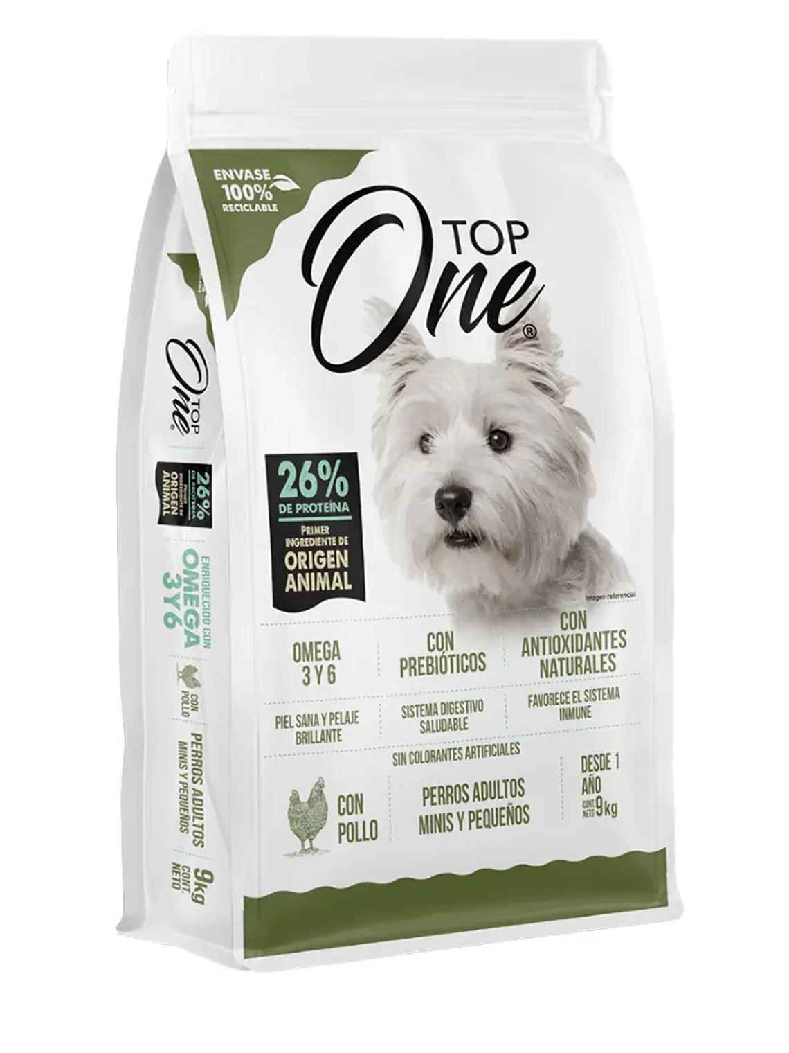 Top One Perro Adulto Razas Pequeñas 9KG 1