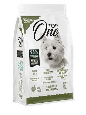 Top One Perro Adulto Razas Pequeñas 9KG