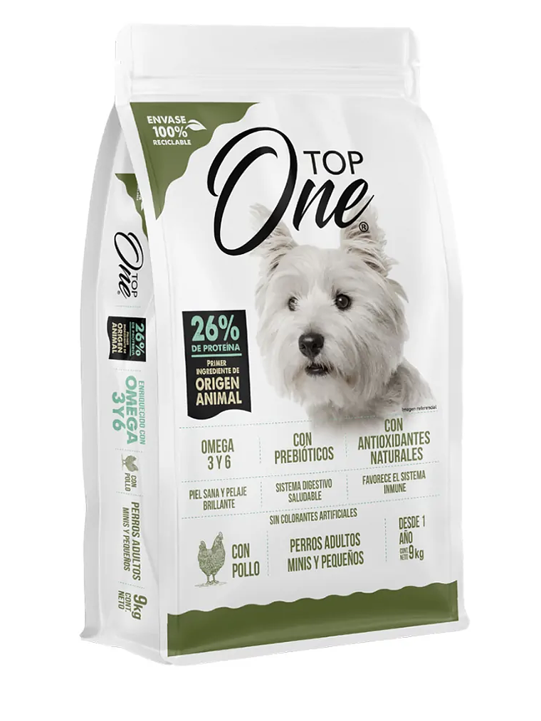 Top One Perro Adulto Razas Pequeñas 9KG 1