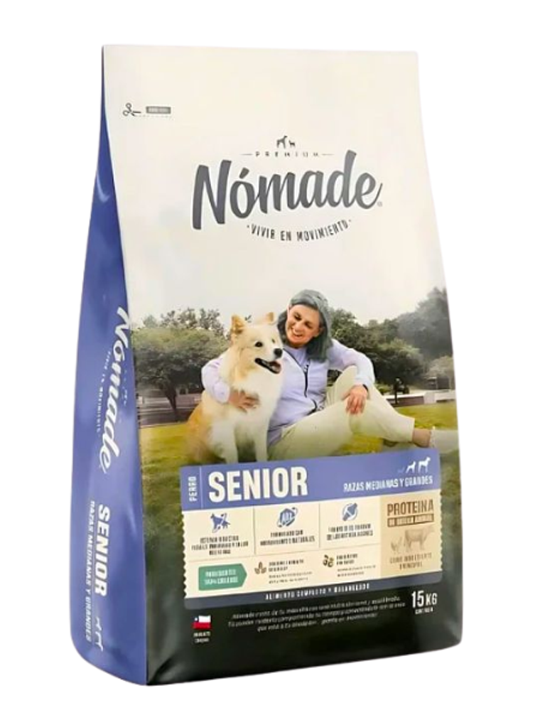 Nómade Senior Adulto Razas Medianas y Grandes 15 KG 1