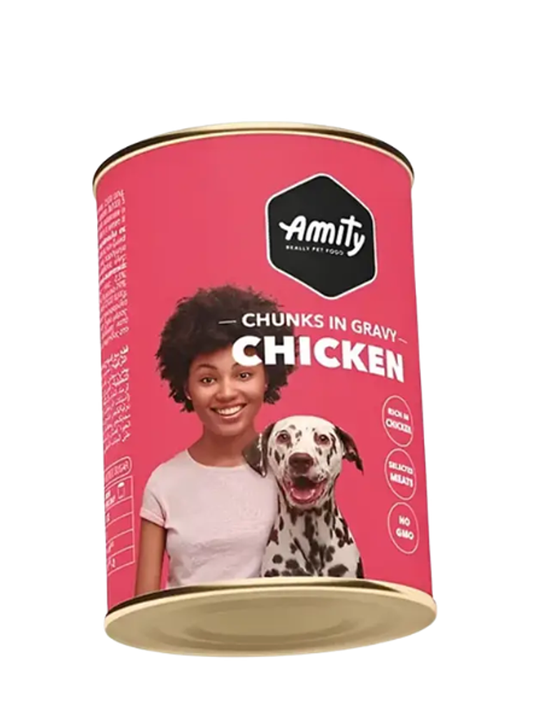 Latas Amity Chunks Chicken Adult Dog Wet Food 415 Gr 1