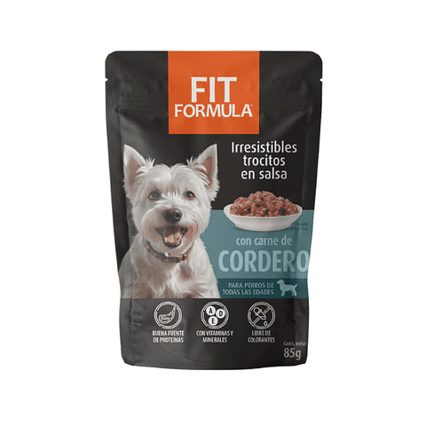 Fit Formula Pouch Cordero para Perros 85 g