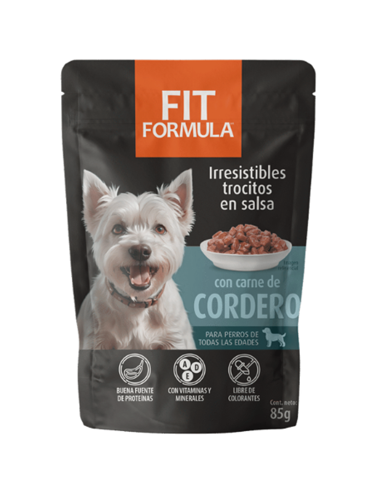 Fit Formula Pouch Cordero para Perros 85 g 1