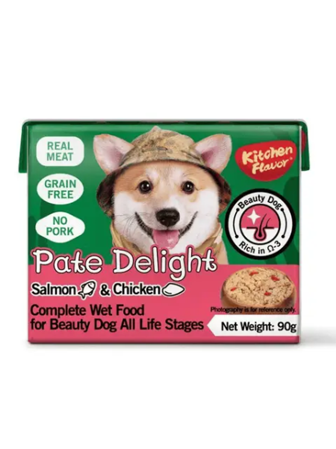 Kitchen Flavor - Pate Delight Salmón Perros Beauty 90 Grs 1
