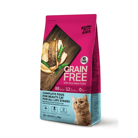 Kitchen Flavor - Alimento Grain Free Gatos Beauty Piel 1,5 Kg