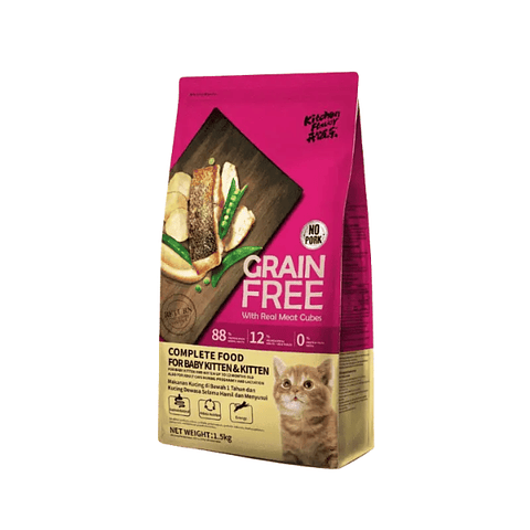 Kitchen Flavor - Alimento Grain Free para Gatitos Salmón 1,5 Kg