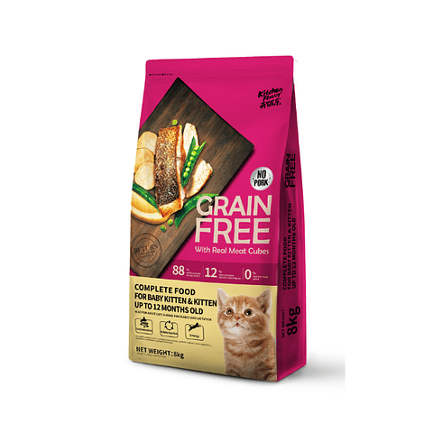 Kitchen Flavor Grain Free para Gatitos Salmón 8 Kg