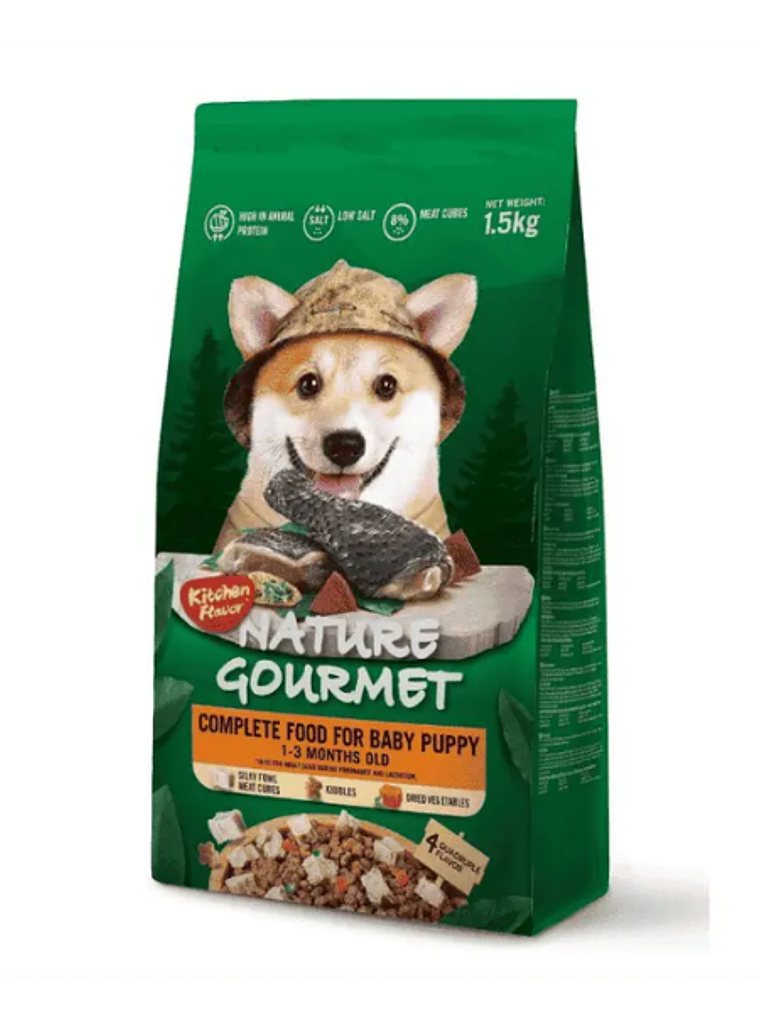 Kitchen Flavor - Alimento Nature Gourmet Cachorros Gallina 1,5 Kg 1