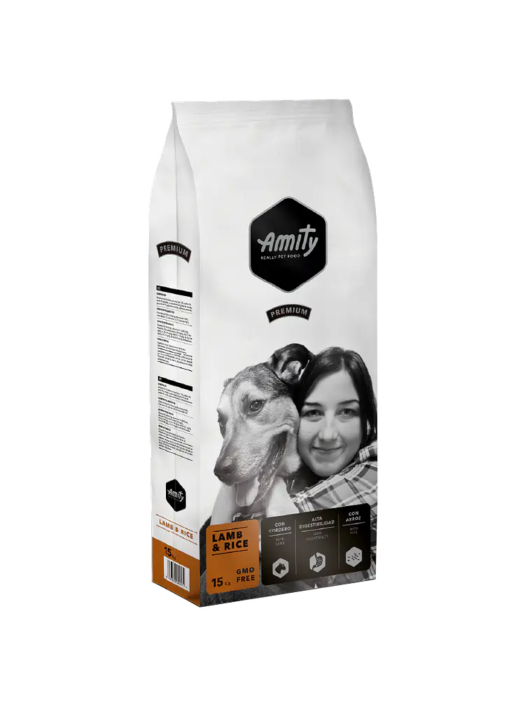 AMITY PREMIUM LAMB & RICE 15 KG 1