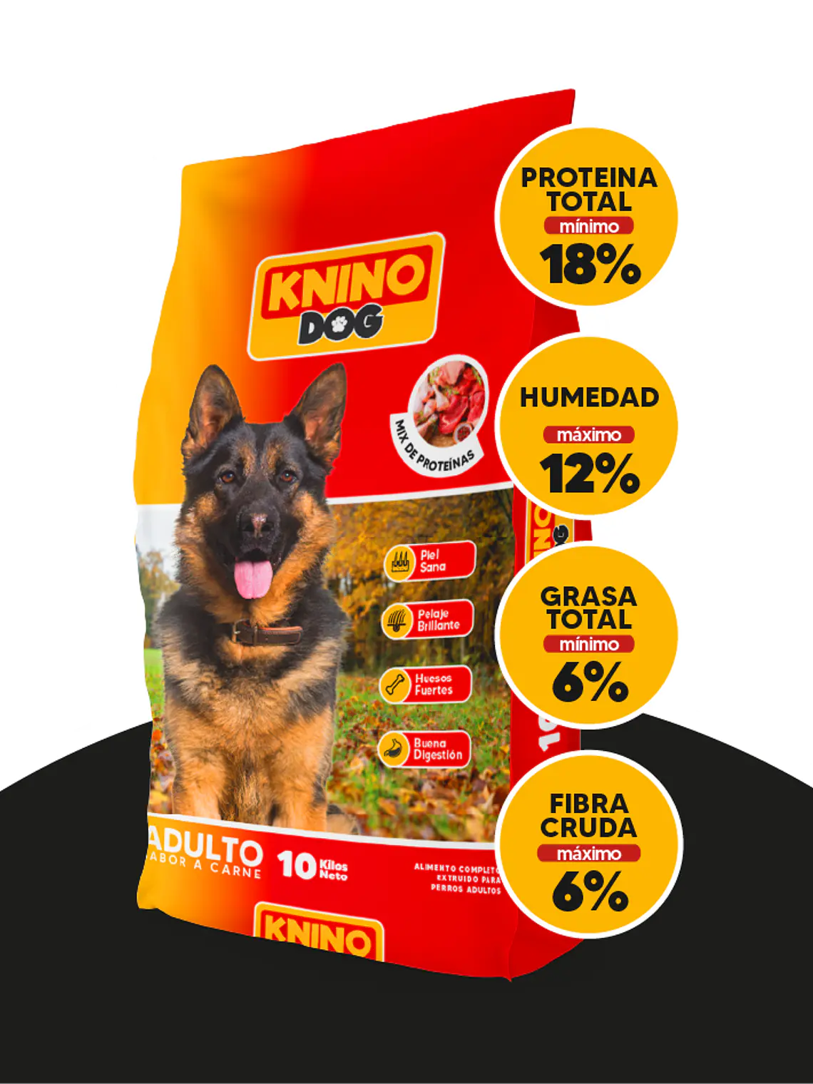 KNINO DOG ADULTO SABOR CARNE 25 KG 1