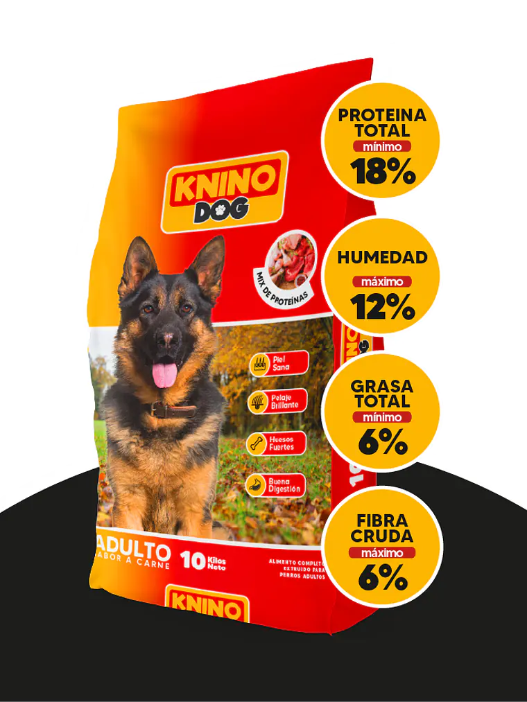 KNINO DOG ADULTO SABOR CARNE 25 KG 1