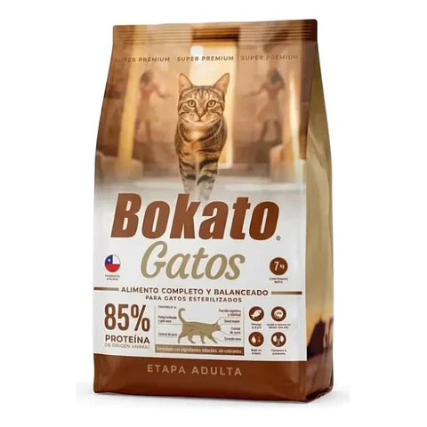 BOKATO GATOS SUPER PREMIUM ADULTO 7 KG