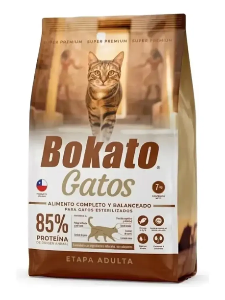 BOKATO GATOS SUPER PREMIUM ADULTO 7 KG 1