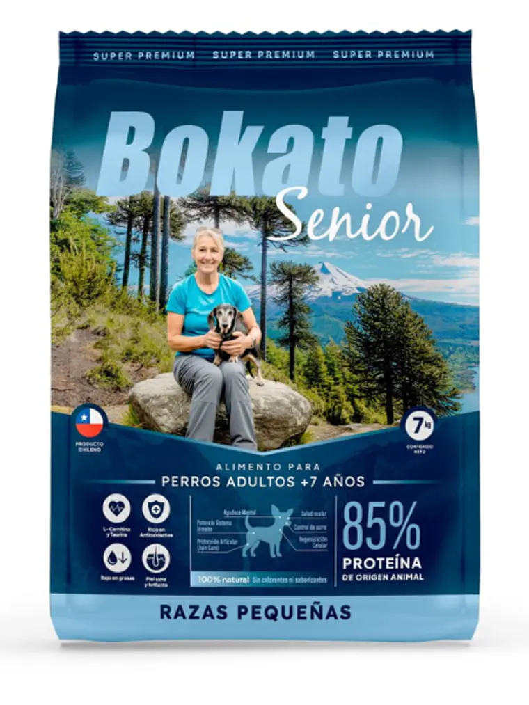 BOKATO SENIOR SUPER PREMIUM RAZAS PEQUEÑAS 7 KG 1